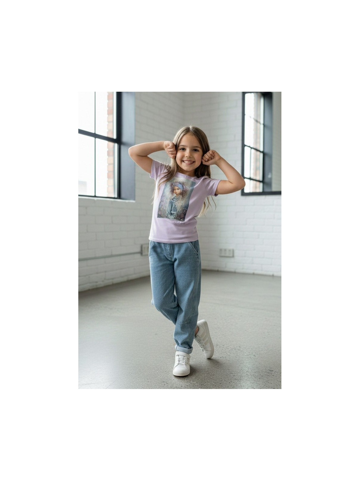 Dievčenské tričko s potlačou a zirkónmi Chill Out