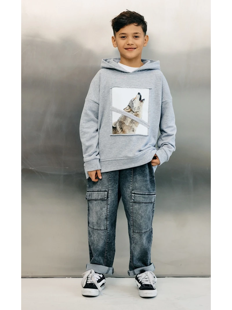 Chlapčenská mikina s vlkom Mashmnie