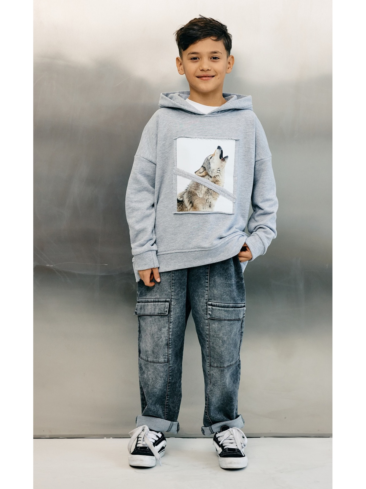 Chlapčenská mikina s vlkom Mashmnie