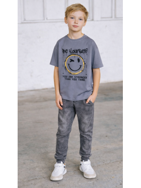 Chlapčenské nohavice rifľového vzhľadu