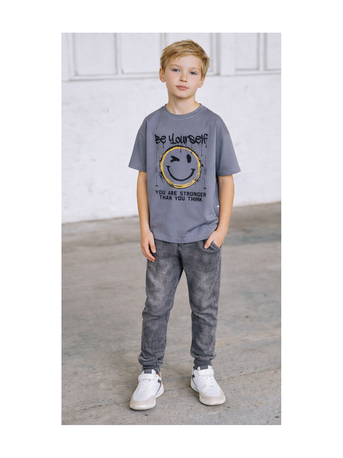 Chlapčenské nohavice rifľového vzhľadu