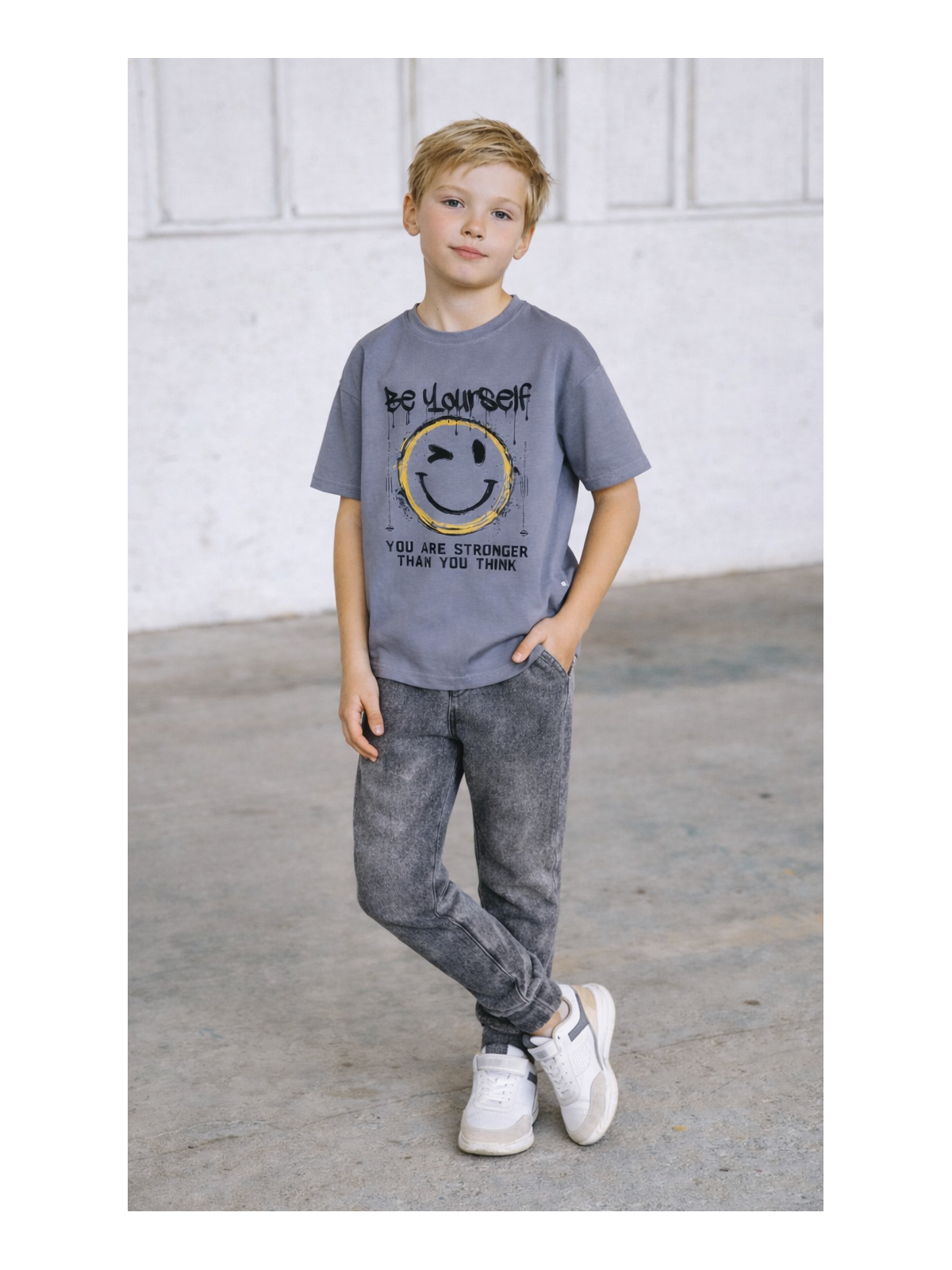 Chlapčenské nohavice rifľového vzhľadu