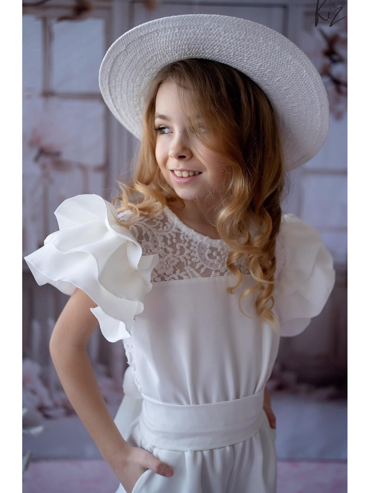 Dievčenský elegantný overal KIZ 2 farby