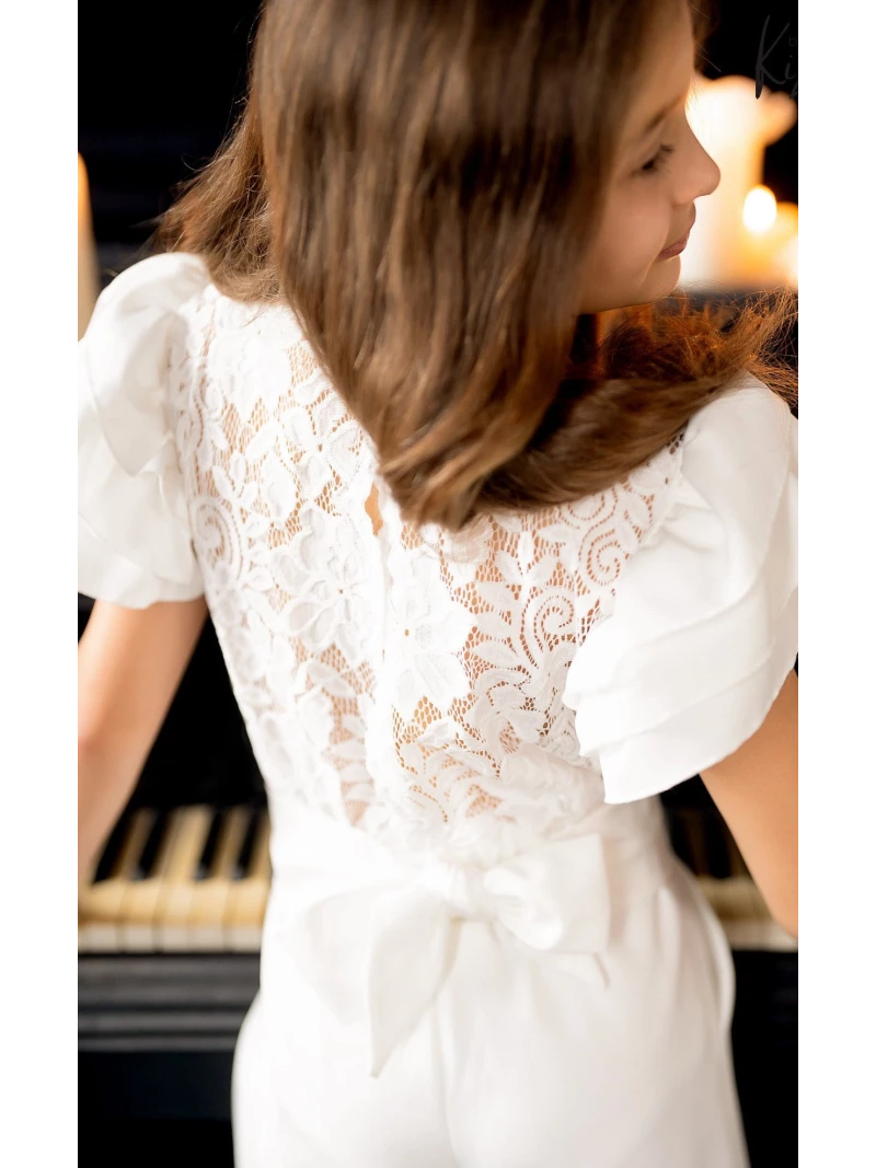 Dievčenský elegantný overal KIZ 2 farby