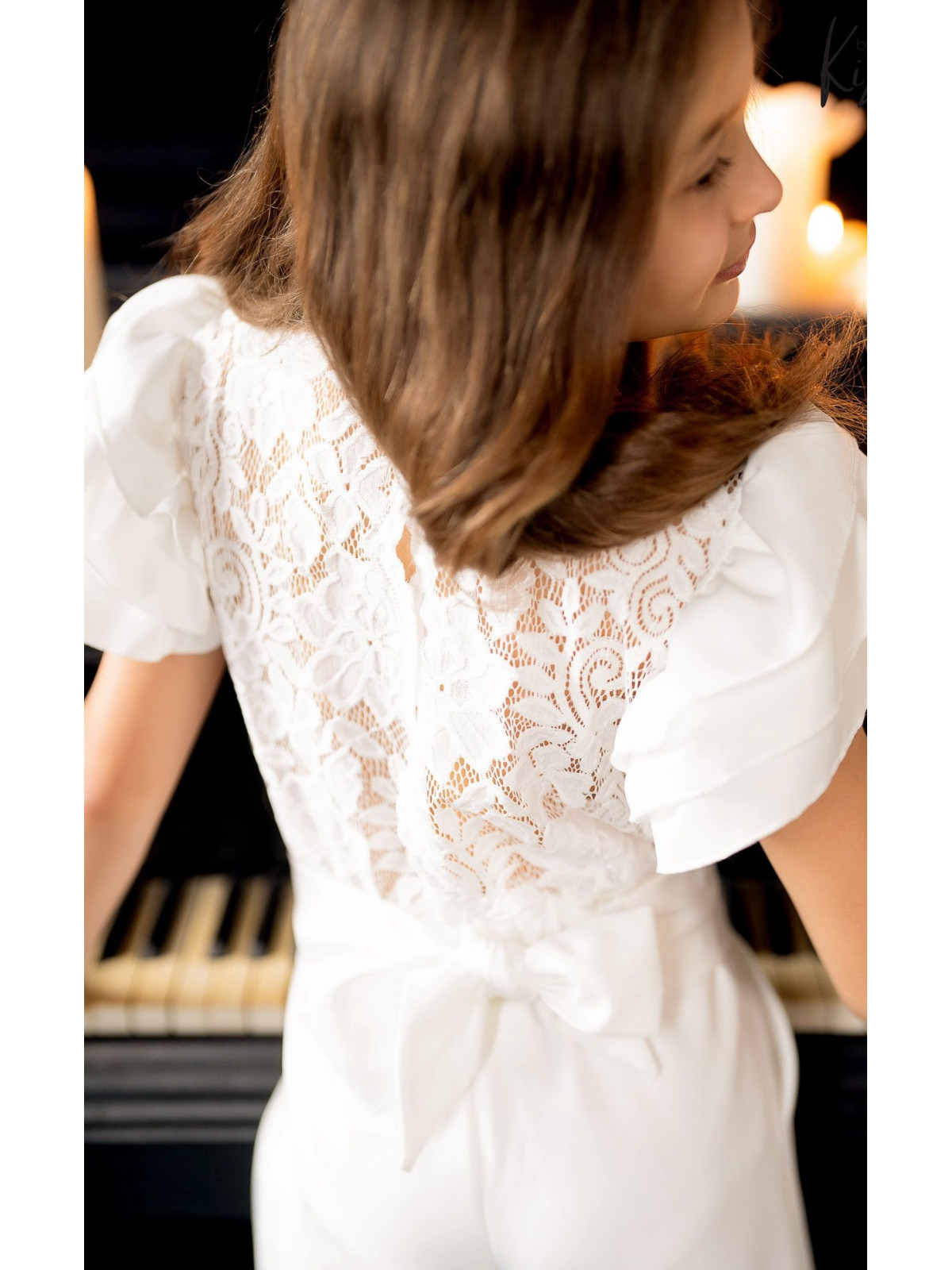 Dievčenský elegantný overal KIZ 2 farby