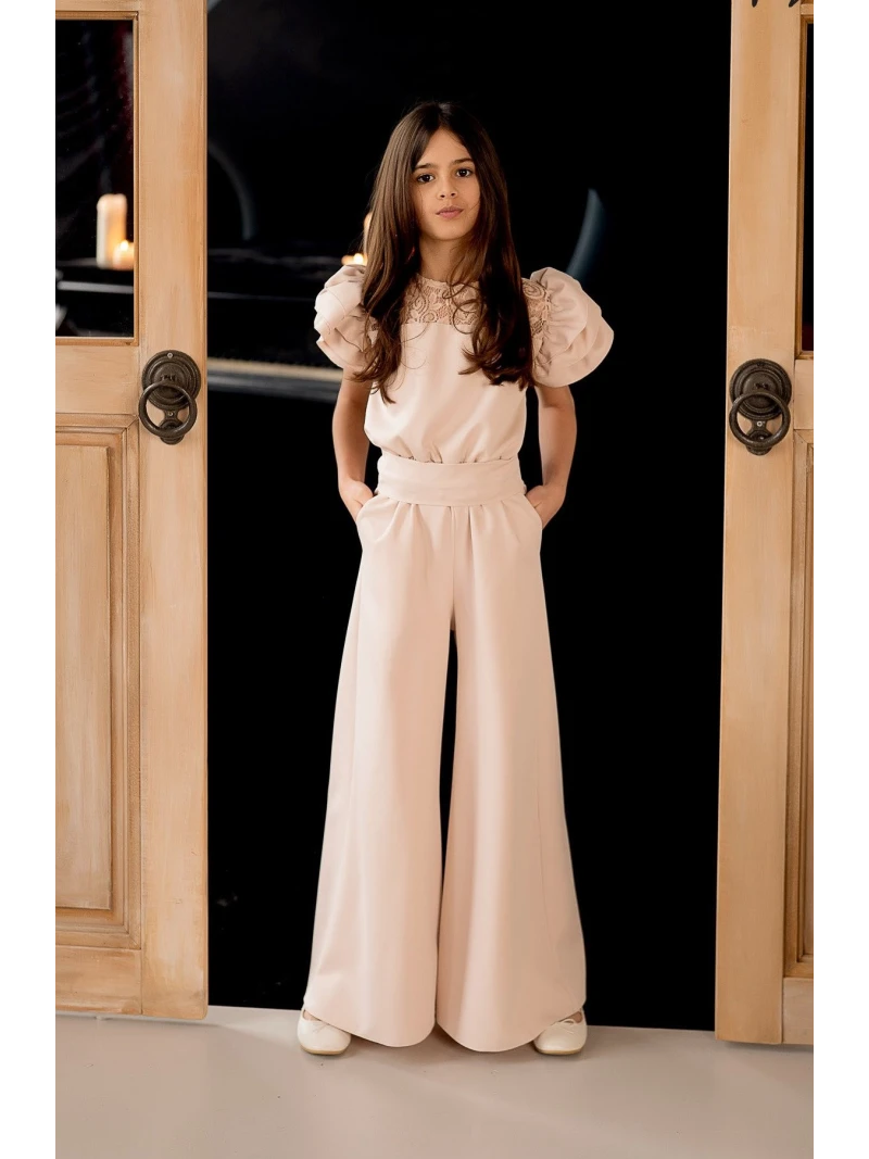 Dievčenský elegantný overal KIZ 2 farby