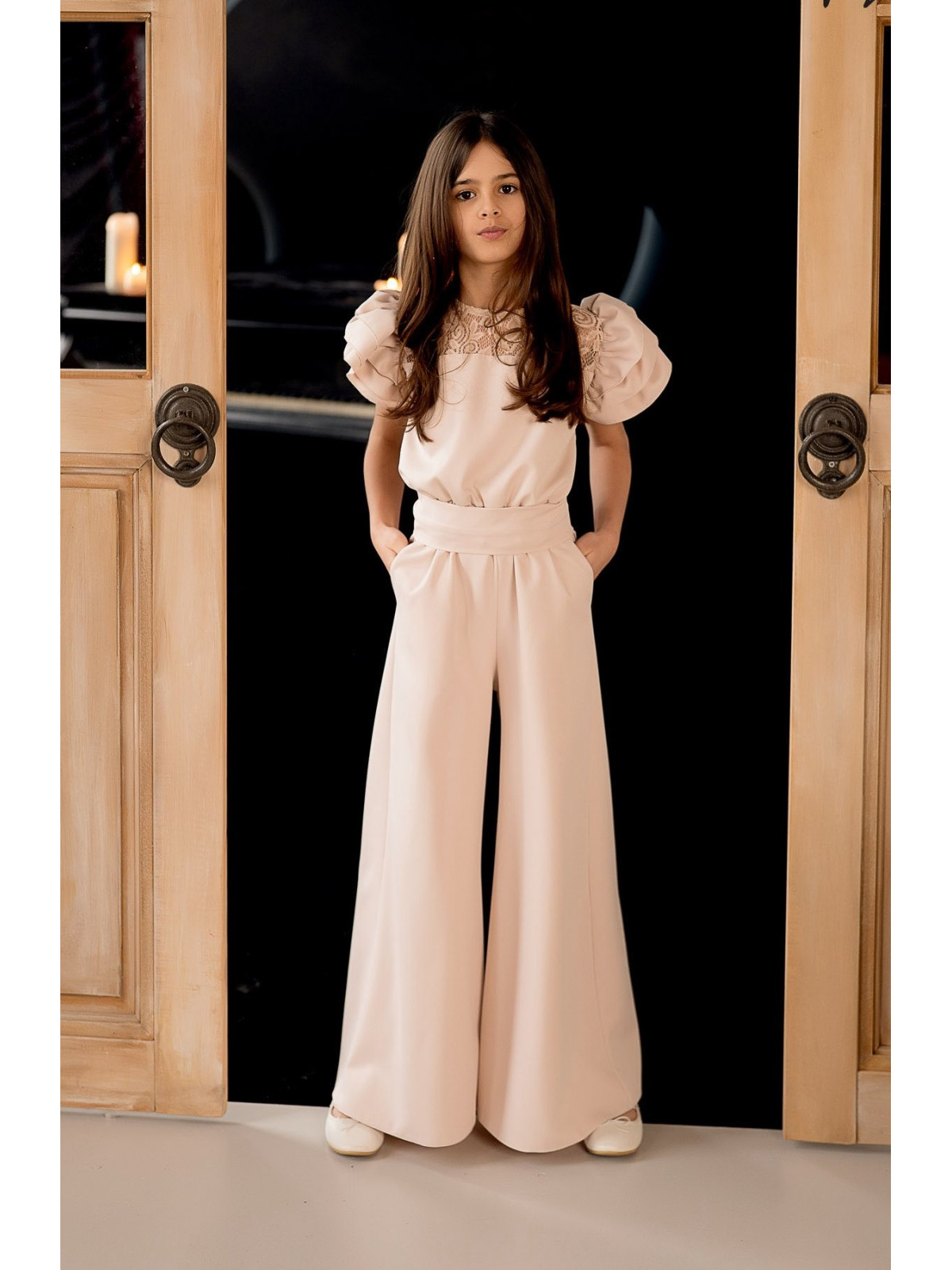 Dievčenský elegantný overal KIZ 2 farby