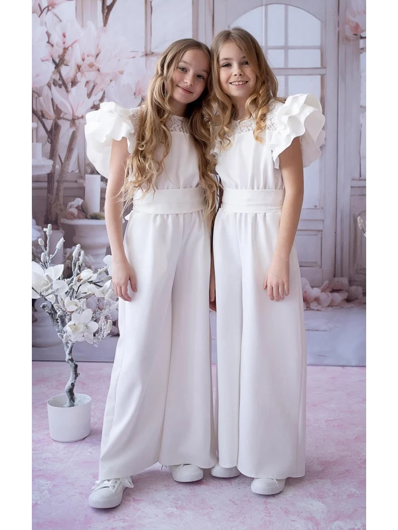 Dievčenský elegantný overal KIZ 2 farby