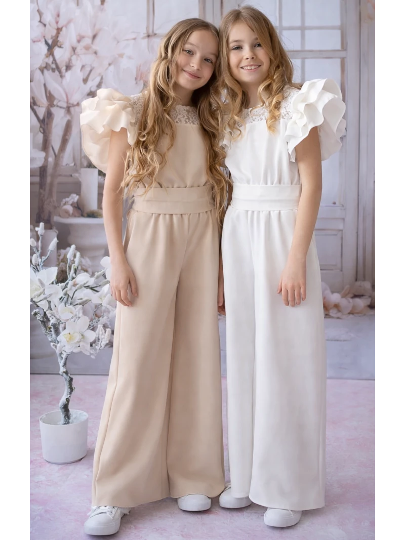 Dievčenský elegantný overal KIZ 2 farby