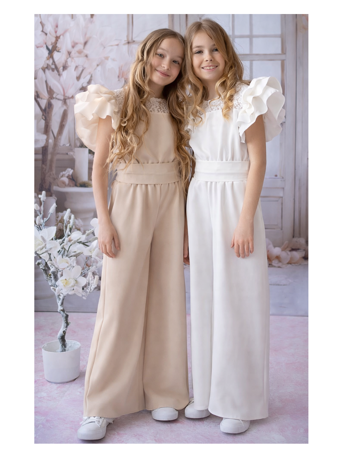 Dievčenský elegantný overal KIZ 2 farby