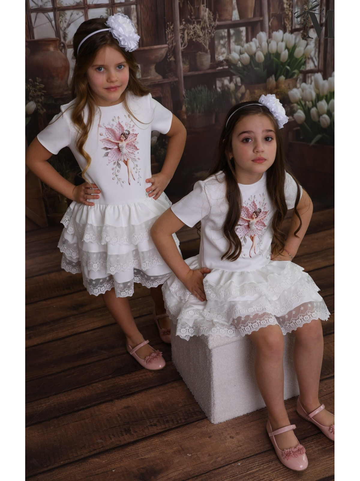 Dievčenské šaty so zirkónmi Malami