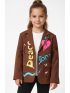 Dievčenské sako s potlačou 2 farby