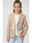 Dievčenské sako s potlačou 2 farby