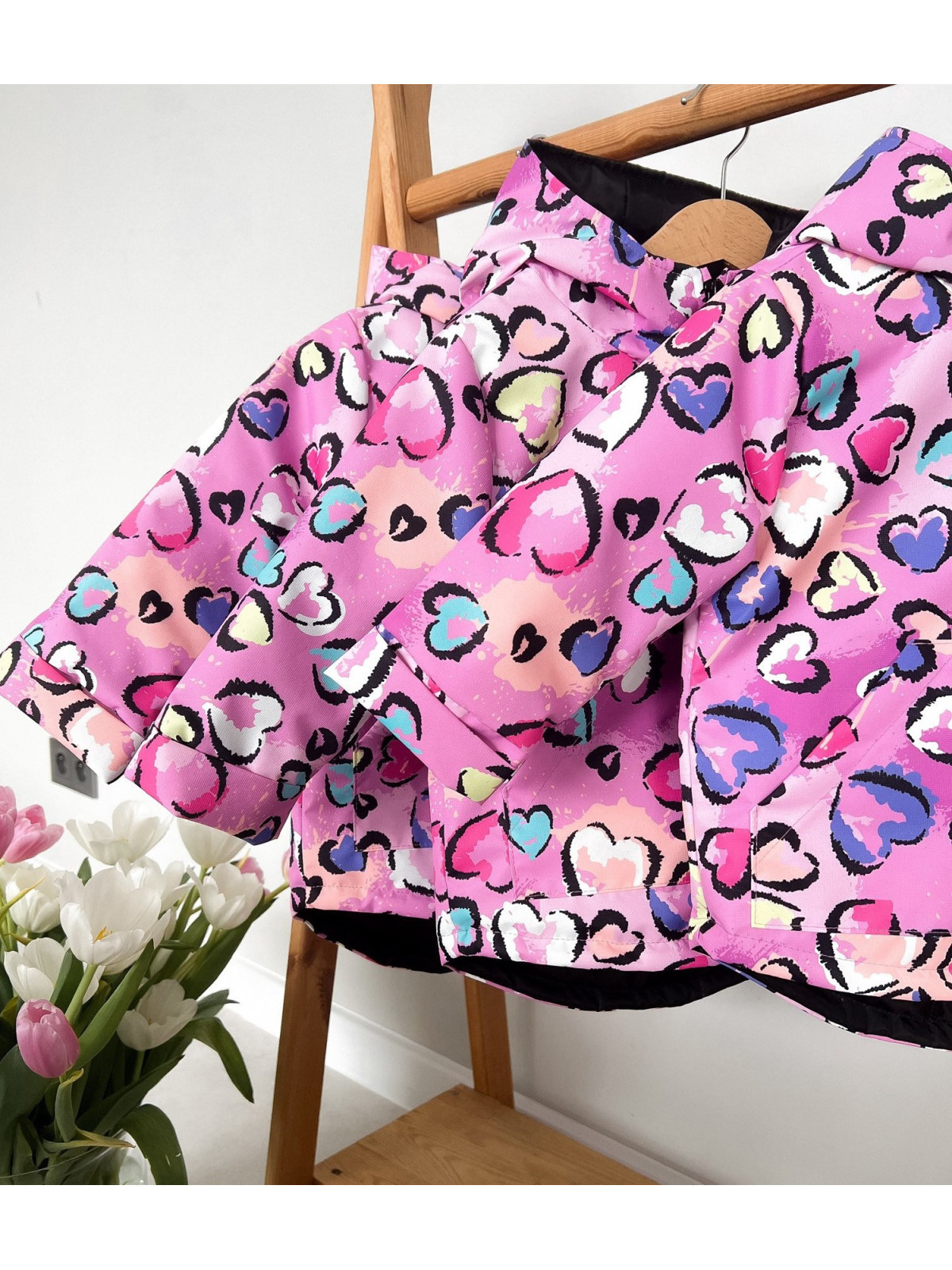 Dievčenská bunda nepremokavá a vetruvzdorná