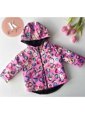 Dievčenská bunda nepremokavá a vetruvzdorná