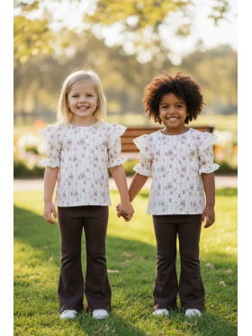 Dievčenské tričko s potlačou húsky