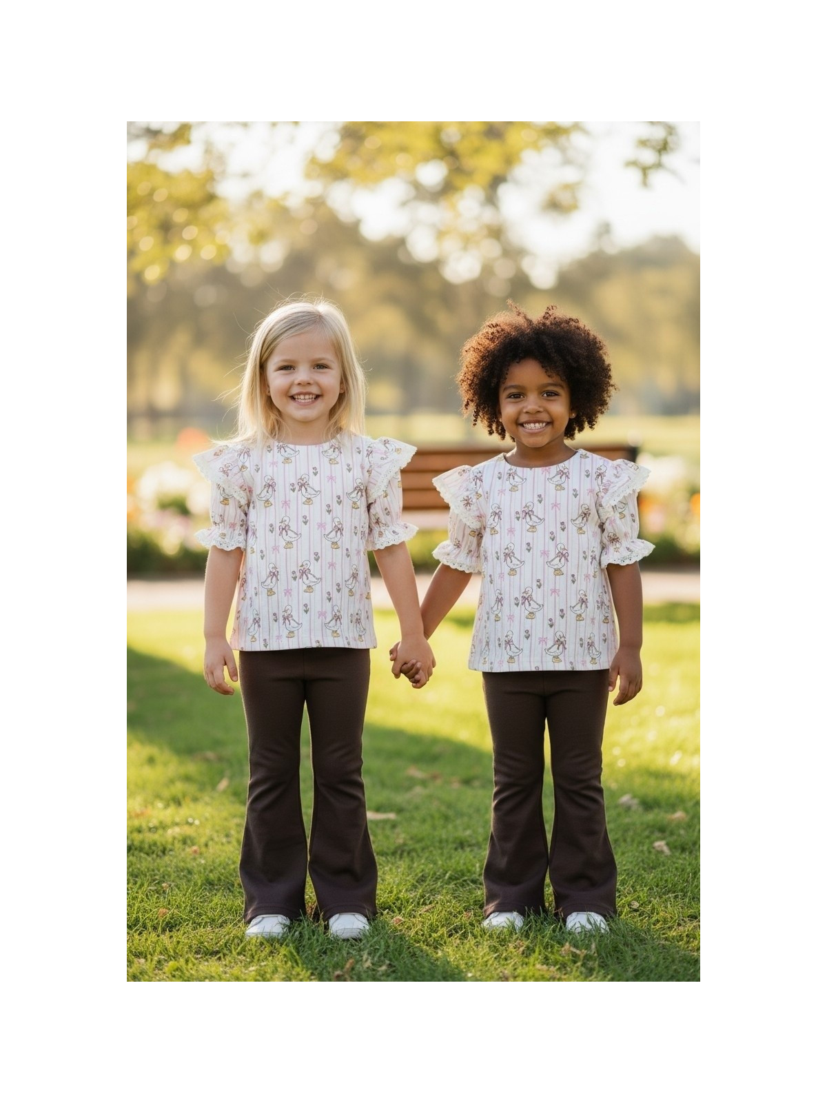 Dievčenské tričko s potlačou húsky