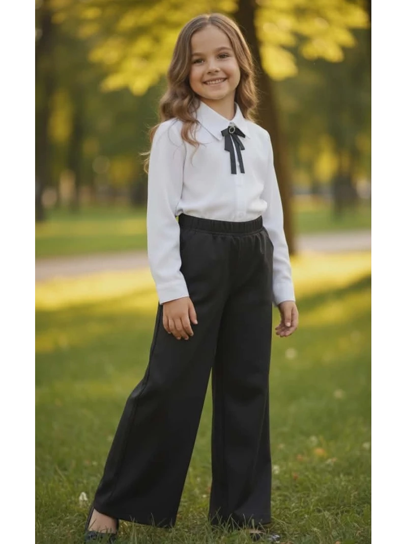 Dievčenské elegantné nohavice