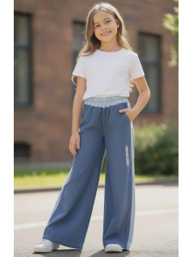 Dievčenské nohavice rifľového vzhľadu