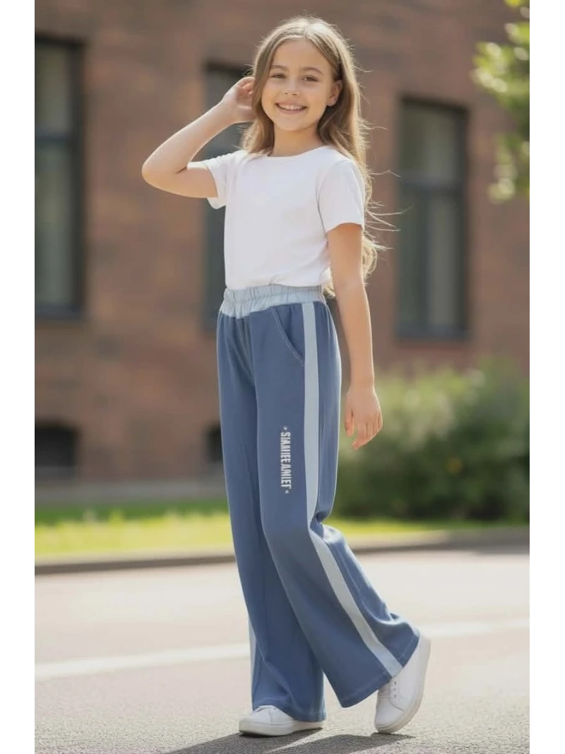 Dievčenské nohavice rifľového vzhľadu