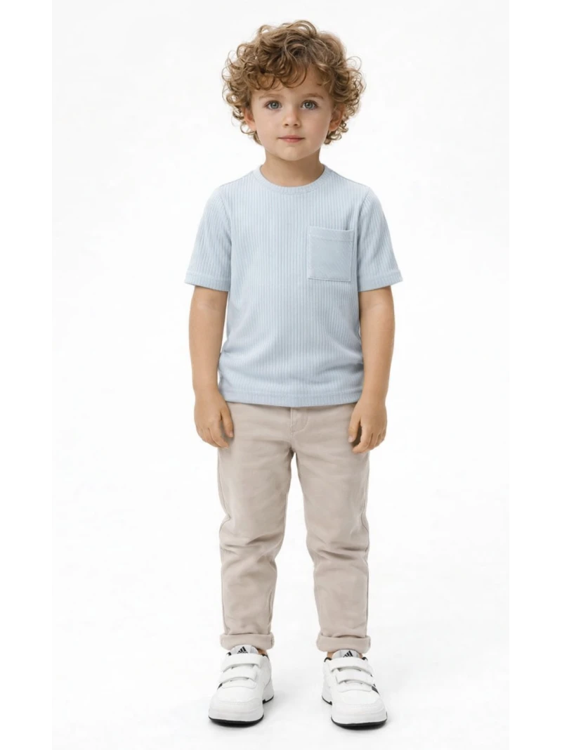 Chlapčenské tričko rebrované MIMI 2 farby