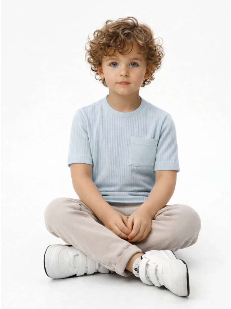 Chlapčenské tričko rebrované MIMI 2 farby