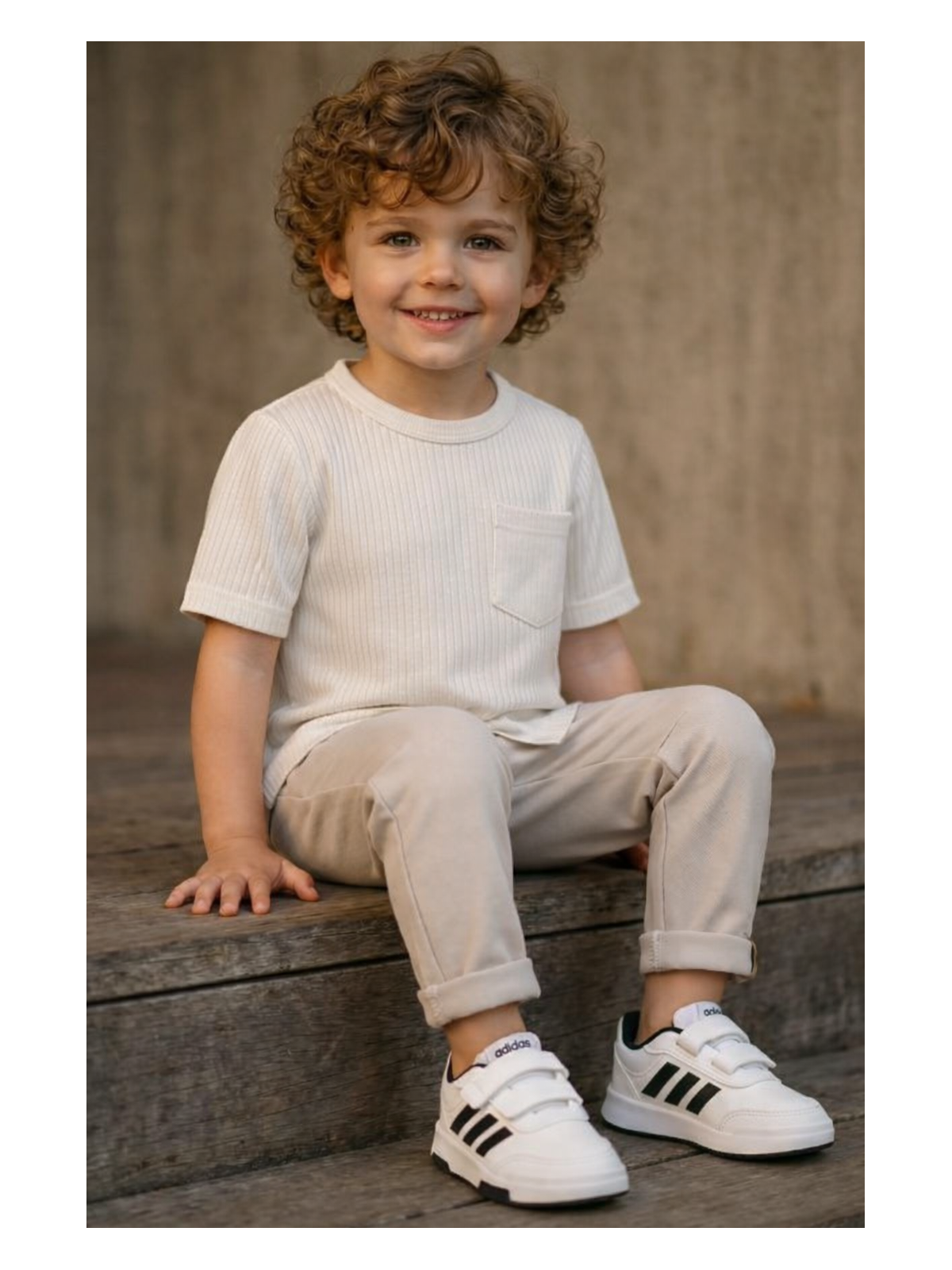 Chlapčenské tričko rebrované MIMI 2 farby