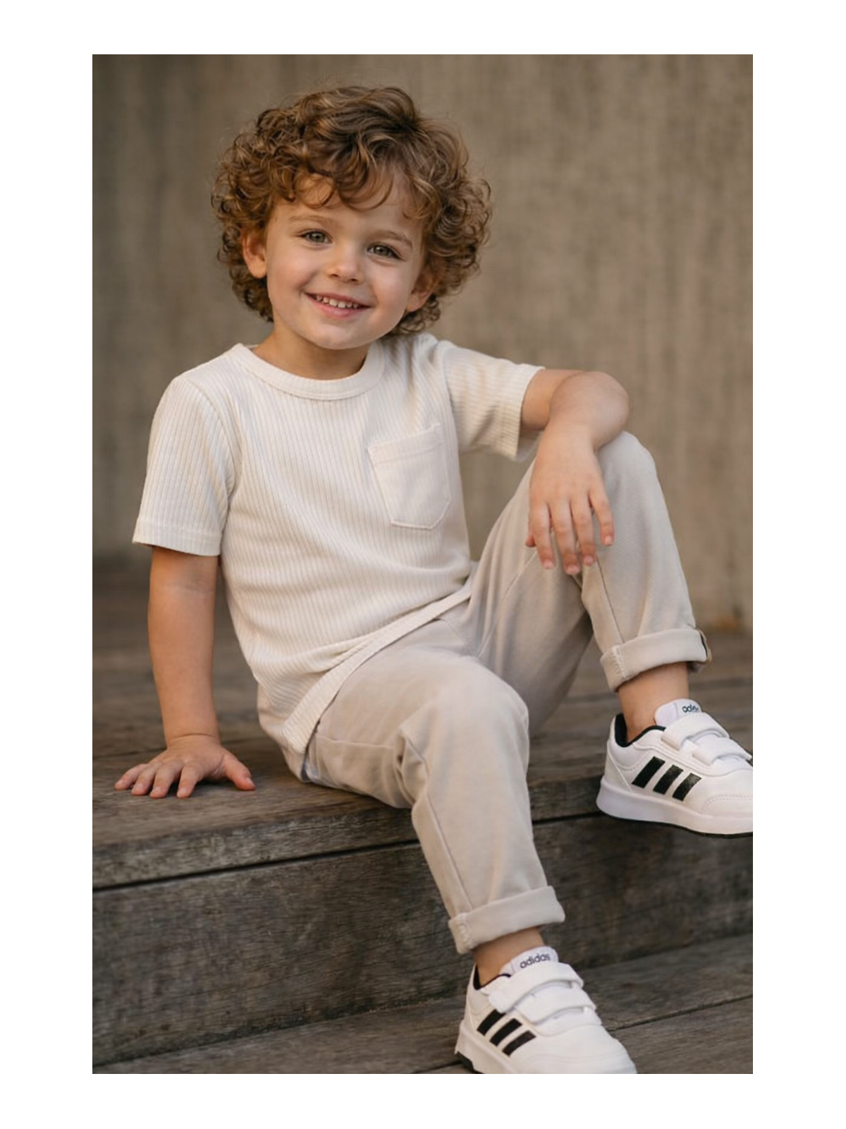 Chlapčenské tričko rebrované MIMI 2 farby