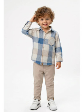Chlapčenská kockovaná košeľa Mimi