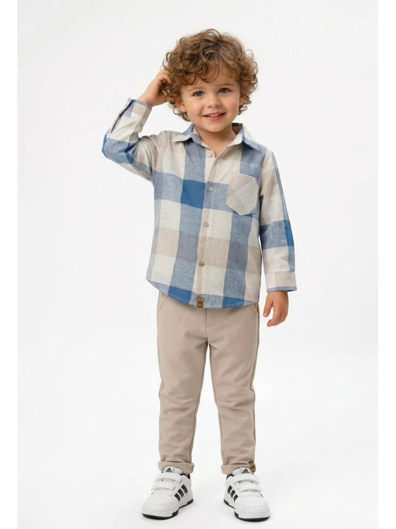 Chlapčenská kockovaná košeľa Mimi