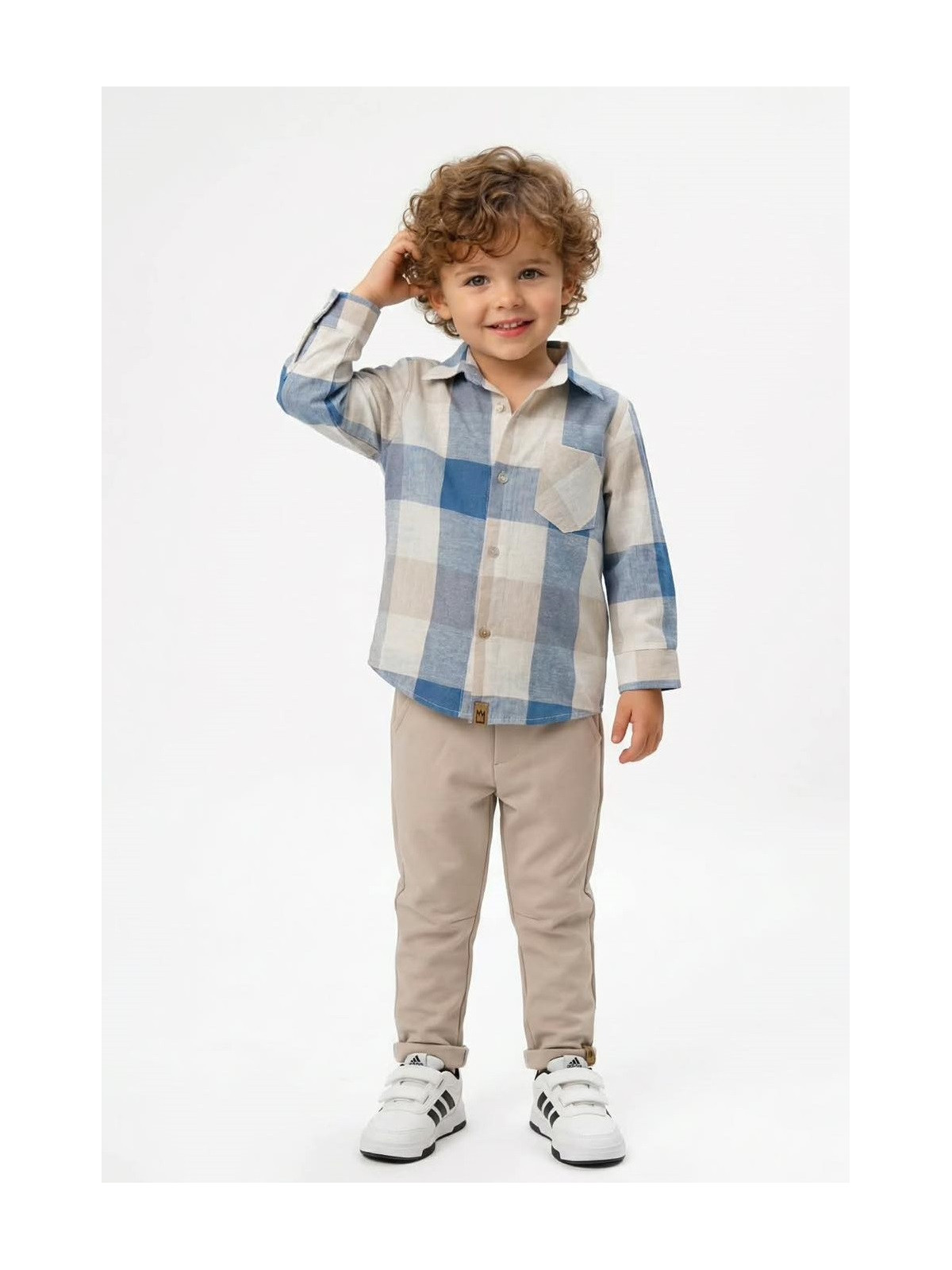 Chlapčenská kockovaná košeľa Mimi