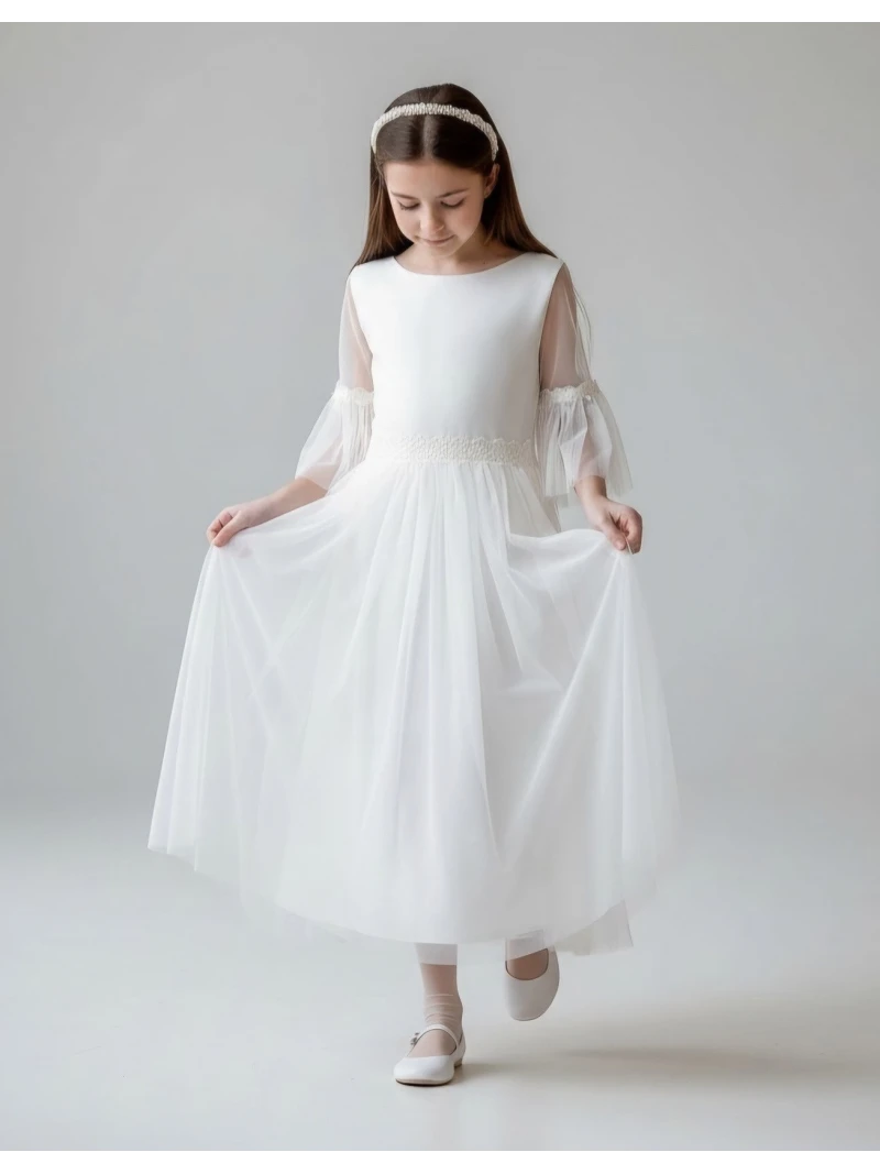 Dievčenské spoločenské šaty s čipkou