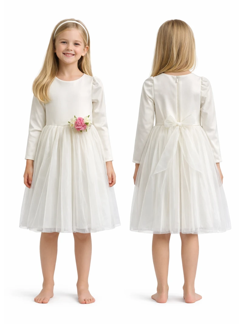 Spoločenské šaty s tylovou sukničkou a kvetmi