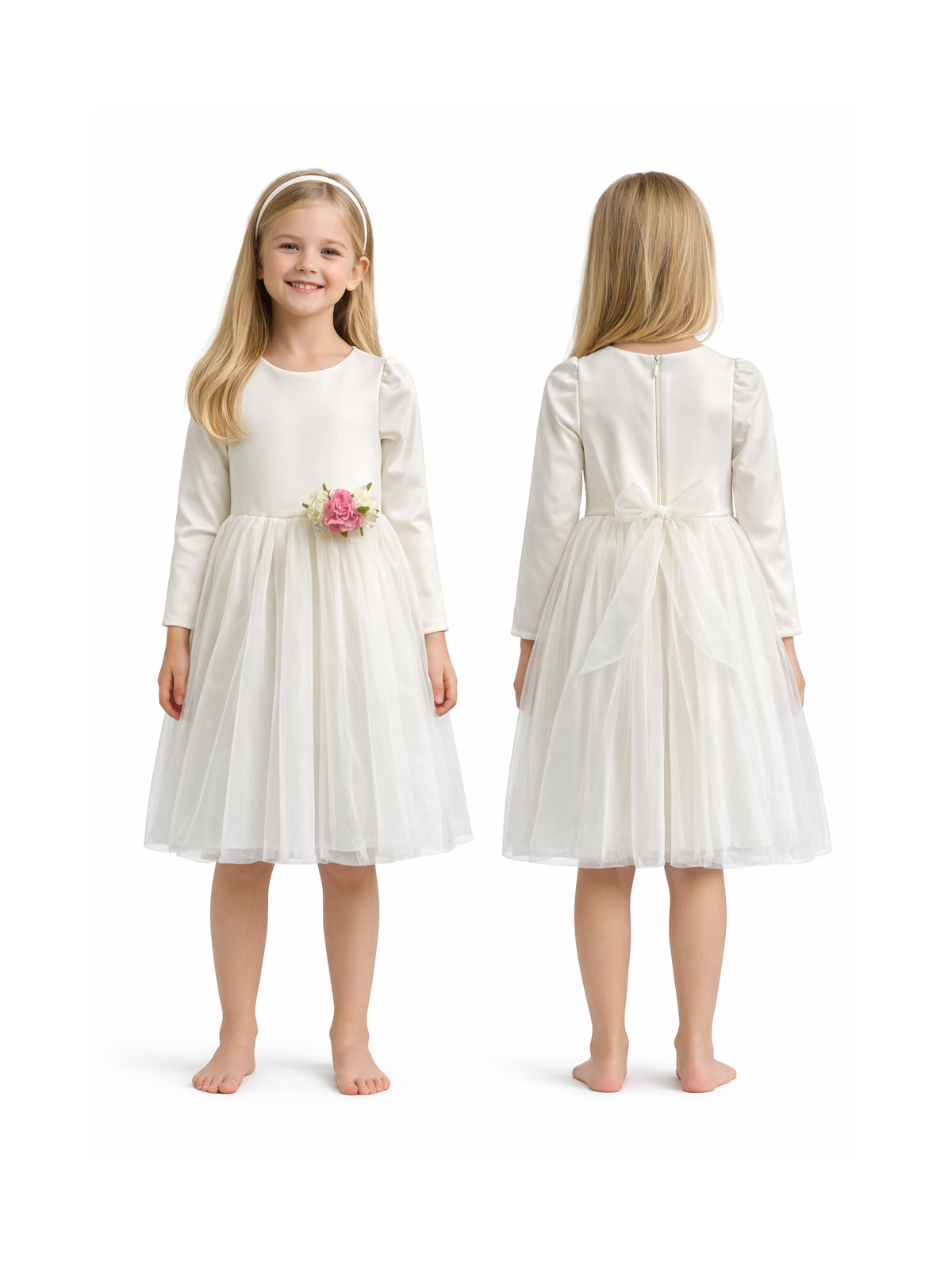 Spoločenské šaty s tylovou sukničkou a kvetmi