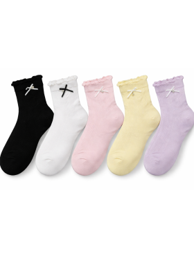 Dievčenské ponožky s perlou viac farieb