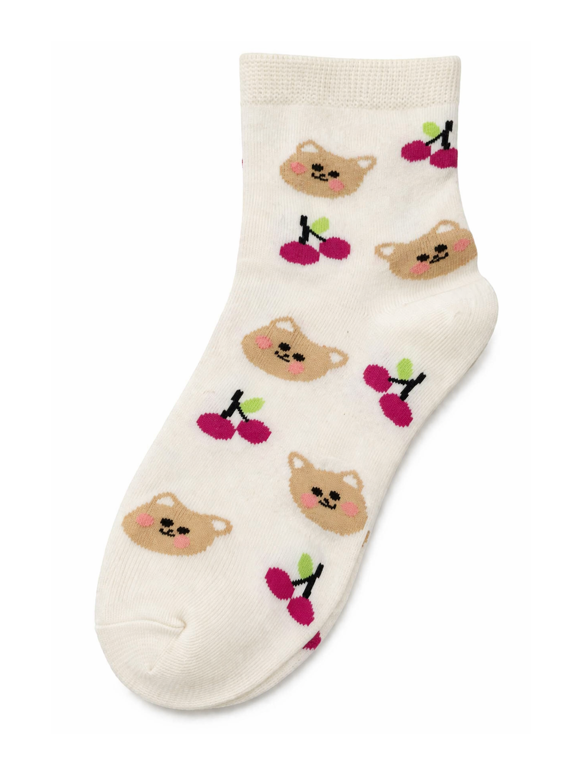 Dievčenské ponožky s čerešňami