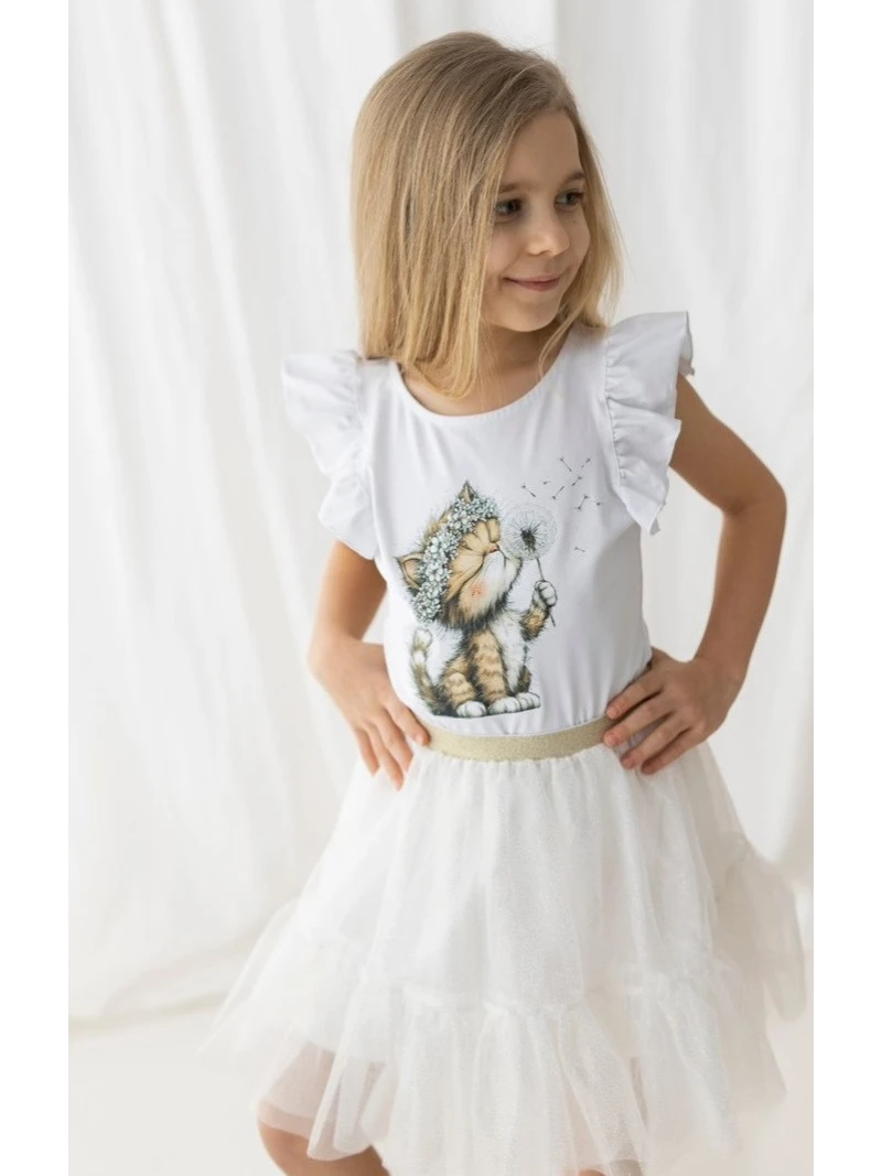Dievčenské tričko s Mačičkou