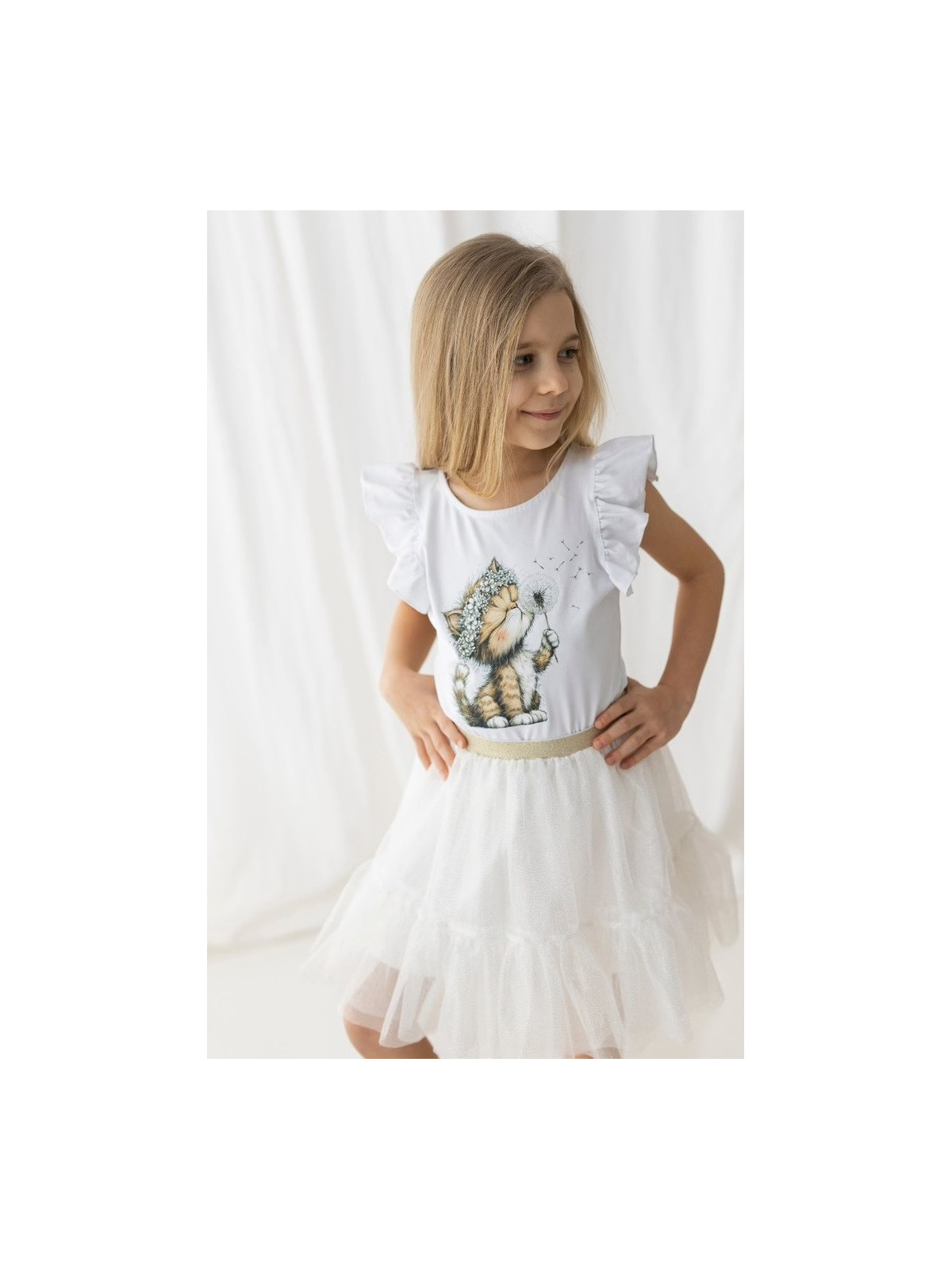 Dievčenské tričko s Mačičkou
