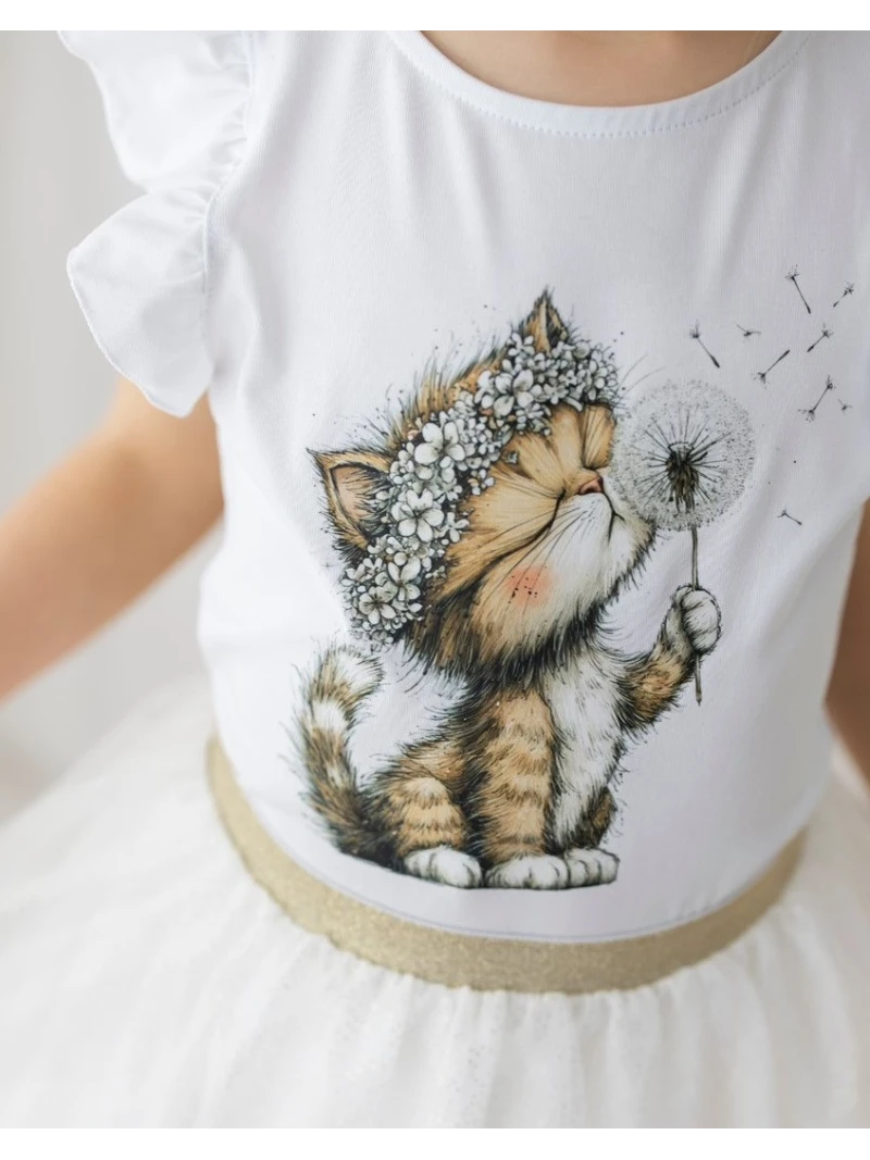 Dievčenské tričko s Mačičkou