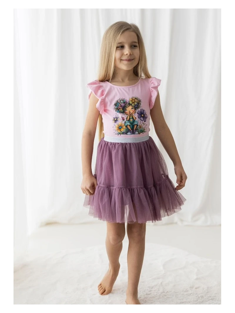 Dievčenské tričko s potlačou Lesná víla