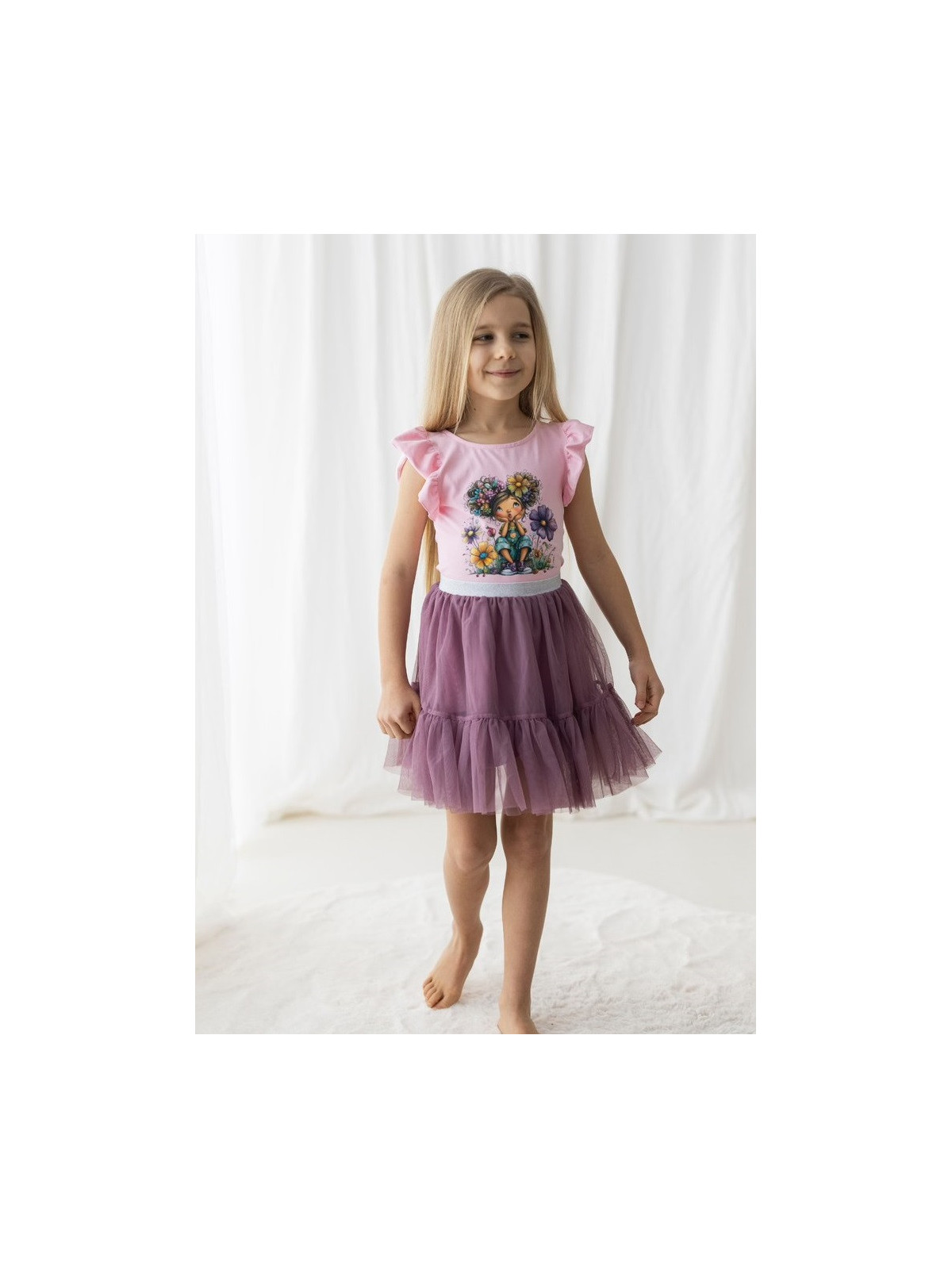 Dievčenské tričko s potlačou Lesná víla