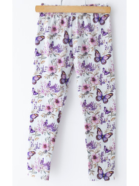 Dievčenské legíny s motýľmi