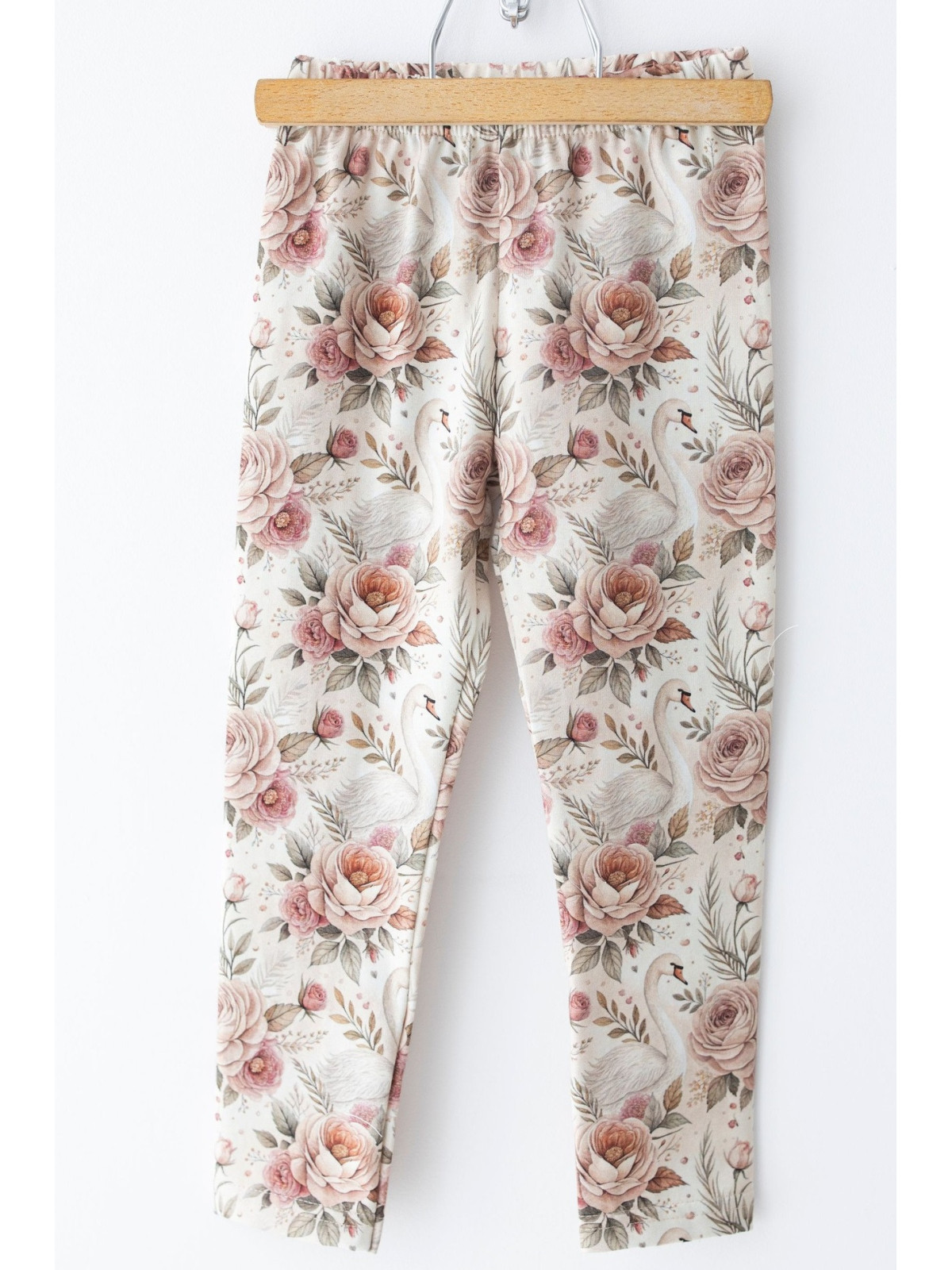 Dievčenské legíny potlač Labute