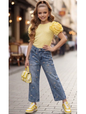 Dievčenské tričko so zirkónmi