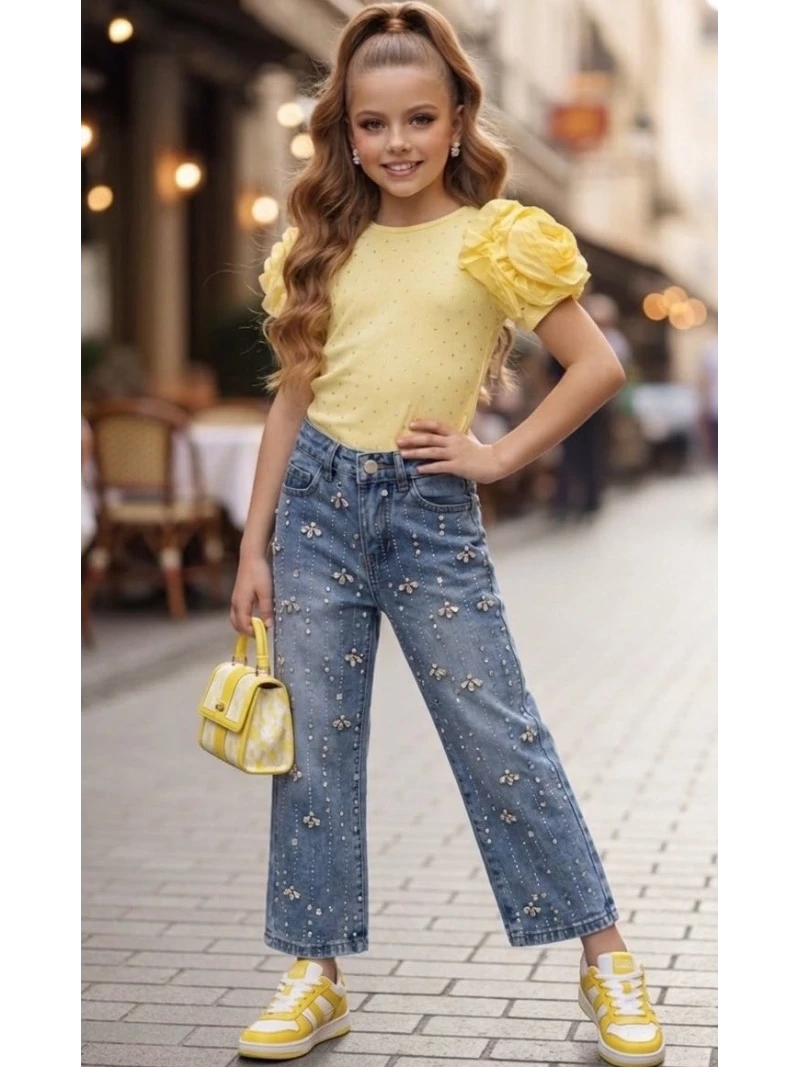 Dievčenské tričko so zirkónmi