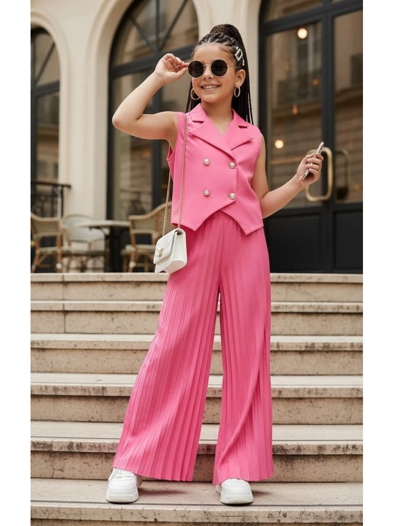 Dievčenský plisovaný komplet