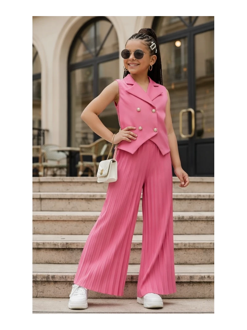 Dievčenský plisovaný komplet