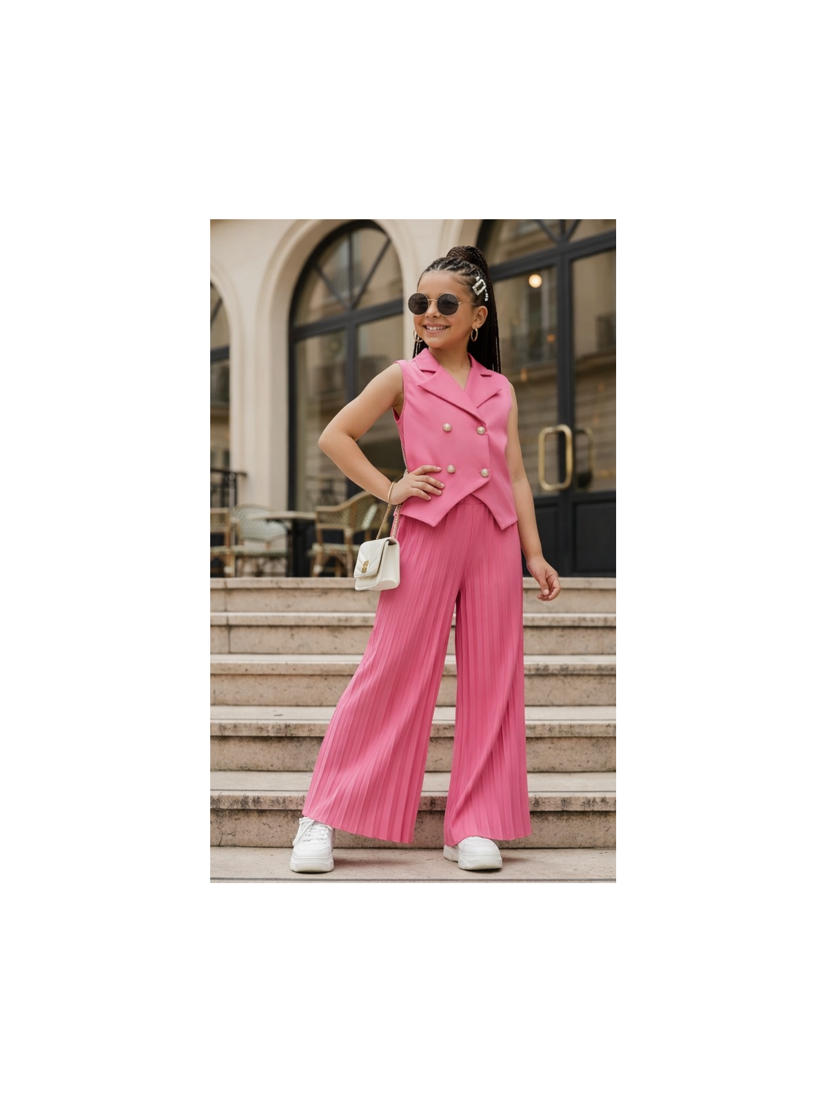 Dievčenský plisovaný komplet