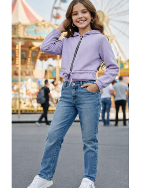 Dievčenská mikina na stiahnutie