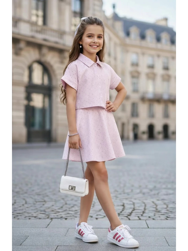 Dievčenský komplet so zirkónmi